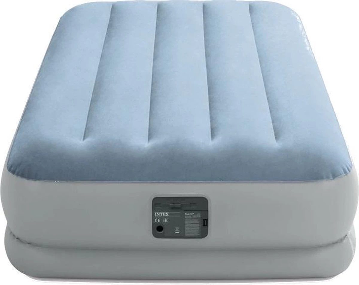 Intex 64166NP Raised Comfort Luchtbed 191x99x36 Cm Lichtblauw/Grijs 4 Intex 64166NP Raised Comfort Luchtbed 191x99x36 Cm Lichtblauw/Grijs - Afbeelding 2