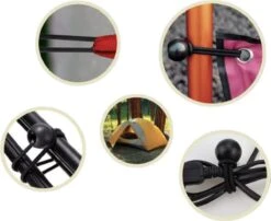 PD® - Spanelastiek - Zwart - Elastiek Koord - Spanrubbers - Elastiek Met Bal - Tentspanner - Tentelastiek - Tentspanners Met Bal - Elastiek Trampoline -Buitenkampeer Winkel 1200x980 2