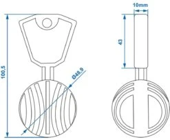 PROPLUS Pro Plus Anti Diefstal Bal - Ø 50 Mm - T.b.v. Kogelkoppeling - Blauw -Buitenkampeer Winkel 1200x988 2
