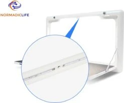 Merkloos NormadicLife® - Outdoor – Opklapbare Tafel - Eettafel – Tafel Voor Buitenkeuken - Caravan – Camper – Picknicktafel - Ingebouwd Ledlicht – Wit -Buitenkampeer Winkel 1200x993