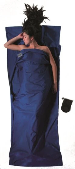 Cocoon TravelSheet - Lakenzak - Katoen - Ultramarine Blue -Buitenkampeer Winkel 537x1200