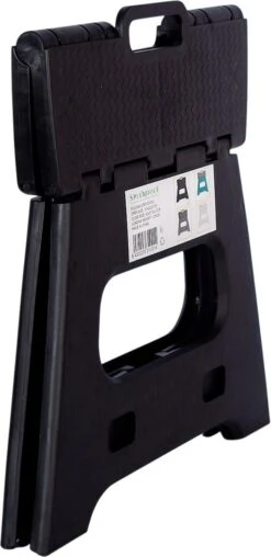 Splendole Opstapje Inklapbaar Caravanopstapje - Opvouwbaar - 120 Kg - 27 Cm Krukje Zwart -Buitenkampeer Winkel 583x1200