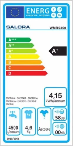 Salora WMR5350 - Wasmachine - Compact - Recreatie - Studenten -Buitenkampeer Winkel 602x1200 2