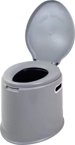 NordFalk Draagbaar Campingtoilet 6 Liter - Camping Toilet Met Binnenemmer - Incl. Deksel En Rolhouder -Buitenkampeer Winkel 617x1200