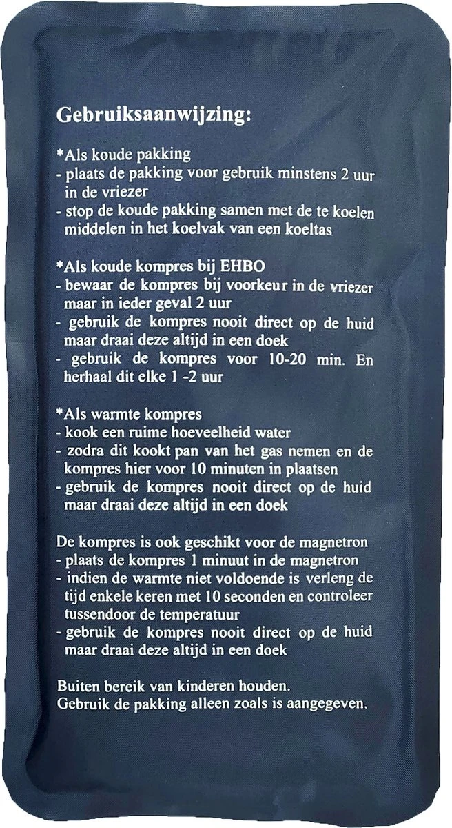 Platte Koelelementen - 3 Stuks - Hot / Cold Pack - 10 X 20 Cm - 180 Gram - Coolpack / Icepack - Voor Bij Blessures / Koeltas 4 Platte Koelelementen - 3 Stuks - Hot / Cold Pack - 10 X 20 Cm - 180 Gram - Coolpack / Icepack - Voor Bij Blessures / Koeltas - Afbeelding 2