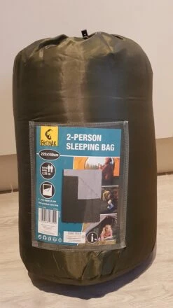 Froyak - 2-persoons Slaapzak XXL Groen 225 X 150 Cm - 2 Persoons Slaapzak Envelop Model Extra Large -Buitenkampeer Winkel 674x1200 4