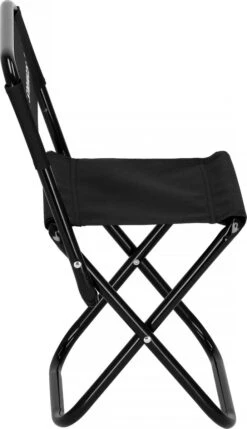 Springos Campingstoel | Kampeerstoel | Vouwstoel | Klapstoel | Zwart -Buitenkampeer Winkel 691x1200