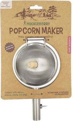 Kikkerland Huckleberry Popcorn Maker - Maak Je Eigen Popcorn - Popcornpan - Kampvuur - Buitenspeelgoed - Buitenspelen - Kamperen -Buitenkampeer Winkel 725x1200