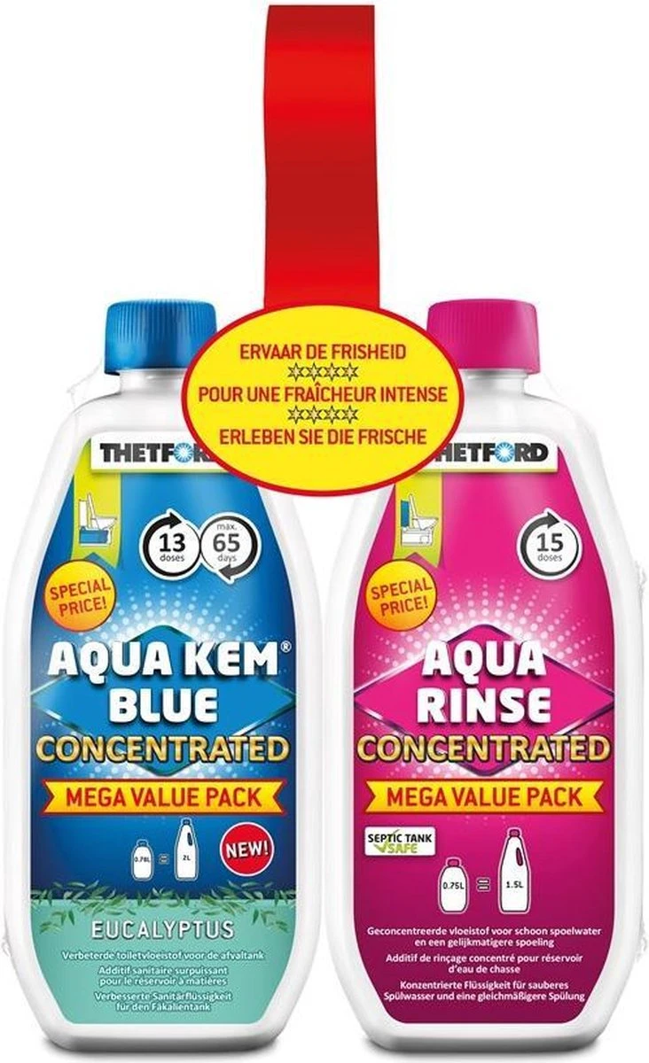 Thetford Duopack - Concentrated - Aqua Kem Blue - Aqua Rinse 3 Thetford Duopack - Concentrated - Aqua Kem Blue - Aqua Rinse