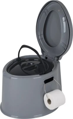 Bo-Camp Draagbaar Camping Toilet - 7 Liter - Grijs -Buitenkampeer Winkel 736x1200