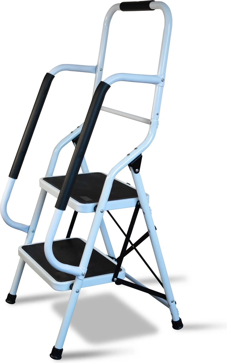Aidapt Opstapkruk Met Leuning - 2 Treden 3 Aidapt Opstapkruk Met Leuning - 2 Treden