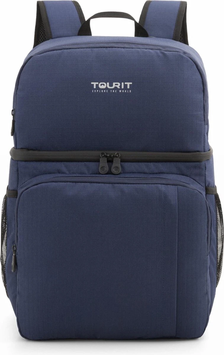 Koeltas Rugzak (28L) - 16 Blikjes - Lunchtas Voor Dames En Heren - Picknicktas - Blauw 3 Koeltas Rugzak (28L) - 16 Blikjes - Lunchtas Voor Dames En Heren - Picknicktas - Blauw