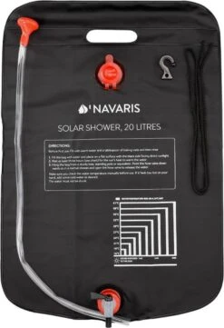 Navaris Campingdouche Op Zonne-energie - 20 Liter - Verwarmbare Camping Douchezak Met Douchekop, Slang En Kraan - Ideaal Voor Reizen En Kamperen -Buitenkampeer Winkel 821x1200 1