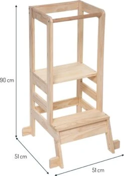 Merkloos Eazy Living Leertoren - Opstapkruk Voor Kinderen Berthe -Buitenkampeer Winkel 846x1200 6