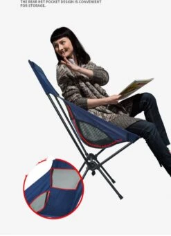 Lopoleis® Campingstoel – Campingstoel Opvouwbaar – Visstoel – Vouwstoel – Strandstoel – Inklapbaar – Lichtgewicht – Outdoor Stoel - Hoge Rugleuning -Buitenkampeer Winkel 868x1200 1