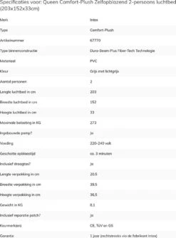 Intex Comfort-plush Full Luchtbed - 2-persoons - 203x152x33 Cm 29 Intex Comfort-plush Full Luchtbed - 2-persoons - 203x152x33 Cm -Buitenkampeer Winkel 888x1200 1