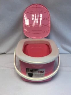 Branq Toiletemmer Draagbaar Met Deksel - 15,5L - Roze -Buitenkampeer Winkel 899x1200 8