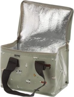 Kleine Koeltas Voor Lunch Grijs Met Boerderij Dieren Print 16 X 21 X 14 Cm 4,7 Liter - Koeltassen -Buitenkampeer Winkel 921x1200 1