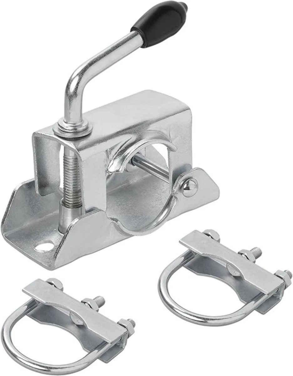 PROPLUS Pro Plus Klem Voor Neuswielen Of Steunpoten Ø 48 Mm - Met U-Beugel 60/70 Mm - 2 Stuks 3 PROPLUS Pro Plus Klem Voor Neuswielen Of Steunpoten Ø 48 Mm - Met U-Beugel 60/70 Mm - 2 Stuks